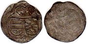 монета Каринтия 2 пфеннига 1614