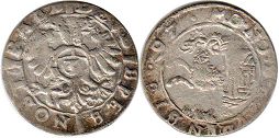 монета Шаффхаузен грошен 1597