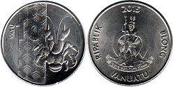 монета Вануату 10 вату 2015