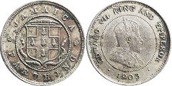 монета Ямайка 1 фартинг 1903