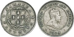 монета Ямайка 1 фартинг 1904