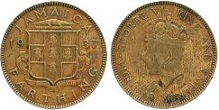 монета Ямайка 1 фартинг 1937