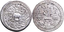 монета Таиланд 1 фуанг 1860