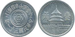 монета Китай 1 дзяо 1941