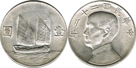 Китай 1 доллар 1934