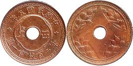 монета Китай 1/2 фынь 1916