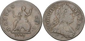 монета Великобритания 1 фартинг 1773