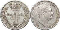 монета Великобритания 4 пенса 1832