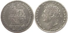 монета Великобритания 6 пенсов 1829