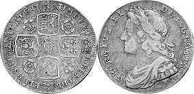 монета Великобритания 1 шиллинг 1731