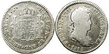 монета Перу 1 реал 1818