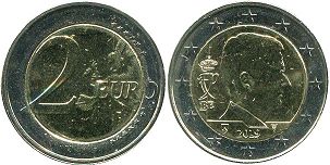 монета Бельгия 2 евро 2019