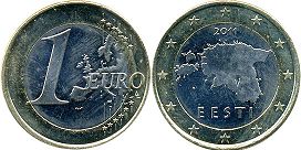 монета Эстония 1 евро 2011