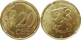 монета Финляндия 20 евро центов 2012