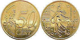 монета Франция 20 евро центов 2015