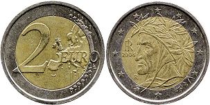 монета Италия 2 евро 2008