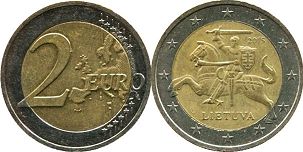 монета Литва 2 евро 2015