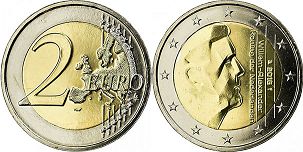 монета Нидерланды 2 евро 2016