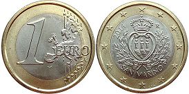 монета Сан-Марино 1 евро 2014