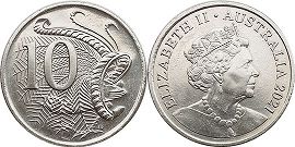 монета Австралия 10 центов 2021
