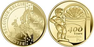 монета Бельгия 2 1/2 евро 2019