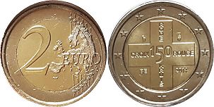 монета Бельгия 2 евро 2014