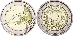 монета Бельгия 2 евро 2015
