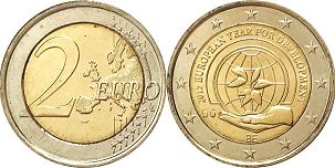 монета Бельгия 2 евро 2015