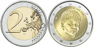 монета Бельгия 2 евро 2016