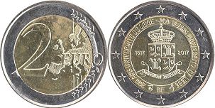 монета Бельгия 2 евро 2017