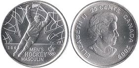 Канада юбилейная монета 25 центов 2009