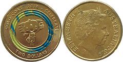 монета Австралия 2 доллара 2018