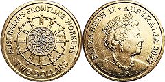 монета Австралия 2 доллара 2022