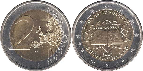 монета Финляндия 2 евро 2007