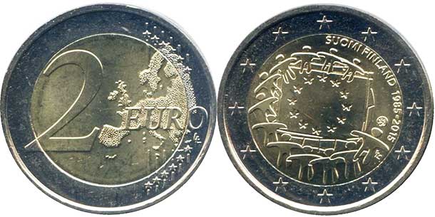 монета Финляндия 2 евро 2015