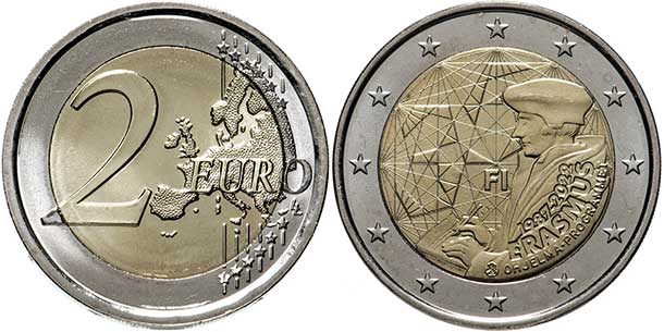 монета Финляндия 2 евро 2022
