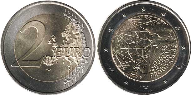 монета Германия 2 евро 2022