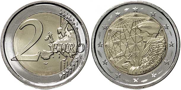 монета Греция 2 евро 2022