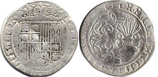 монета Кастилия и Леон реал 1474-1504