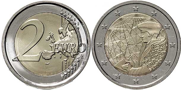 монета Словения 2 евро 2022