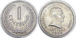 монета Уругвай 1 сентесимо 1953