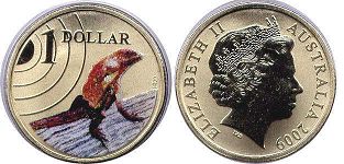монета Австралия 1 доллар 2009