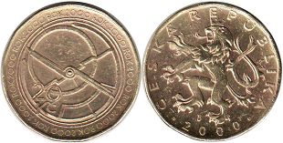 монета Чехия 20 крон 2000