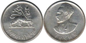 монета Эфиопия 50 центов 1944