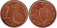 монета Ирландия 1 евро цент 2005