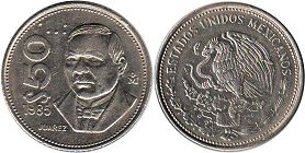 монета Мексика 50 песо 1985