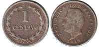 монета Сальвадор 1 сентаво 1915