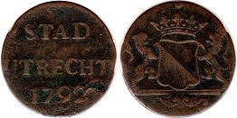 монета Утрехт дуит 1792