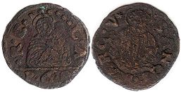 монета Венеция беццо (6 денаров) без даты (1649-1650)
