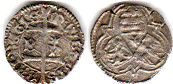 монета Венгрия денар без даты (1440-1444)